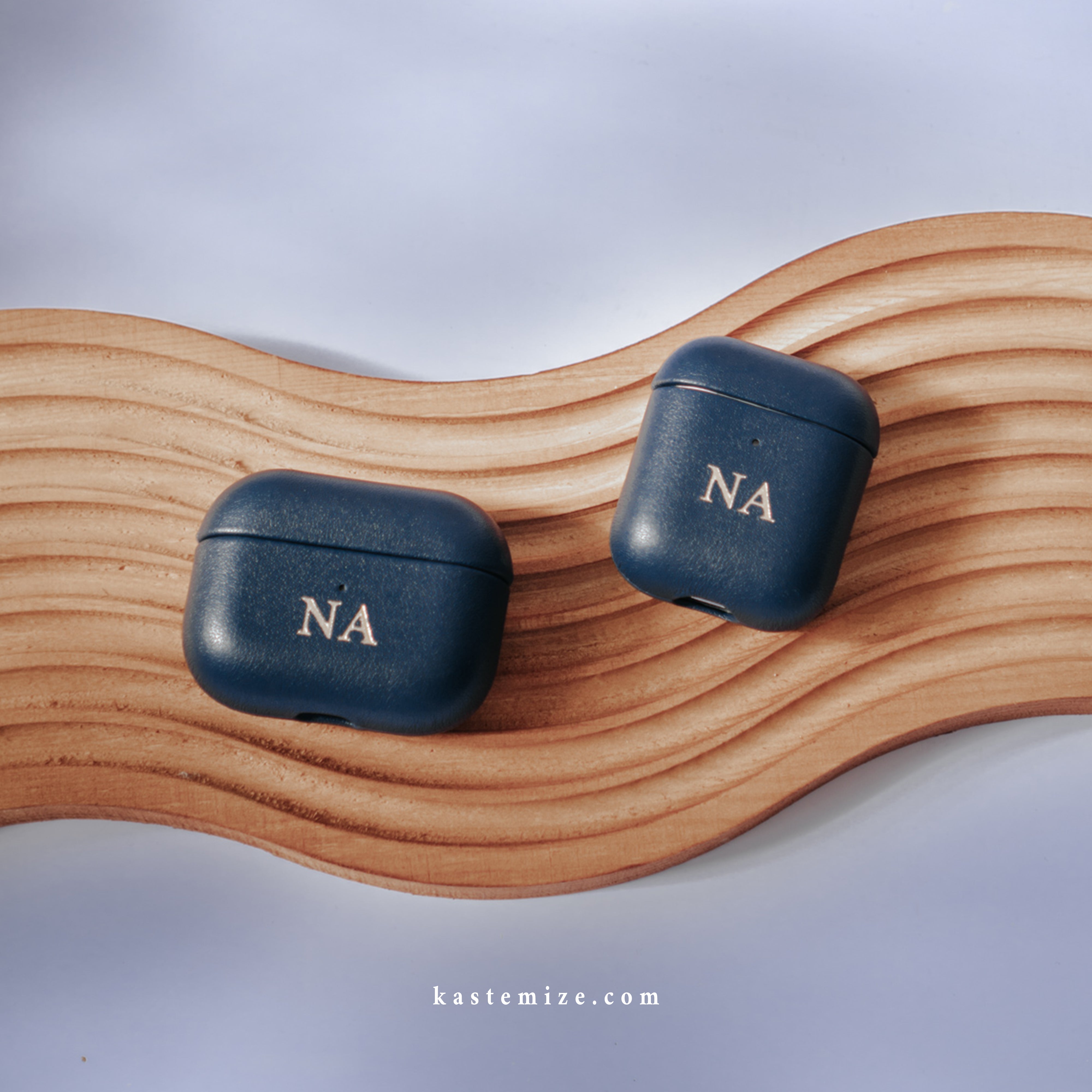 Personalised Midnight Navy Airpods Case in Singapore with name engraving and customisation