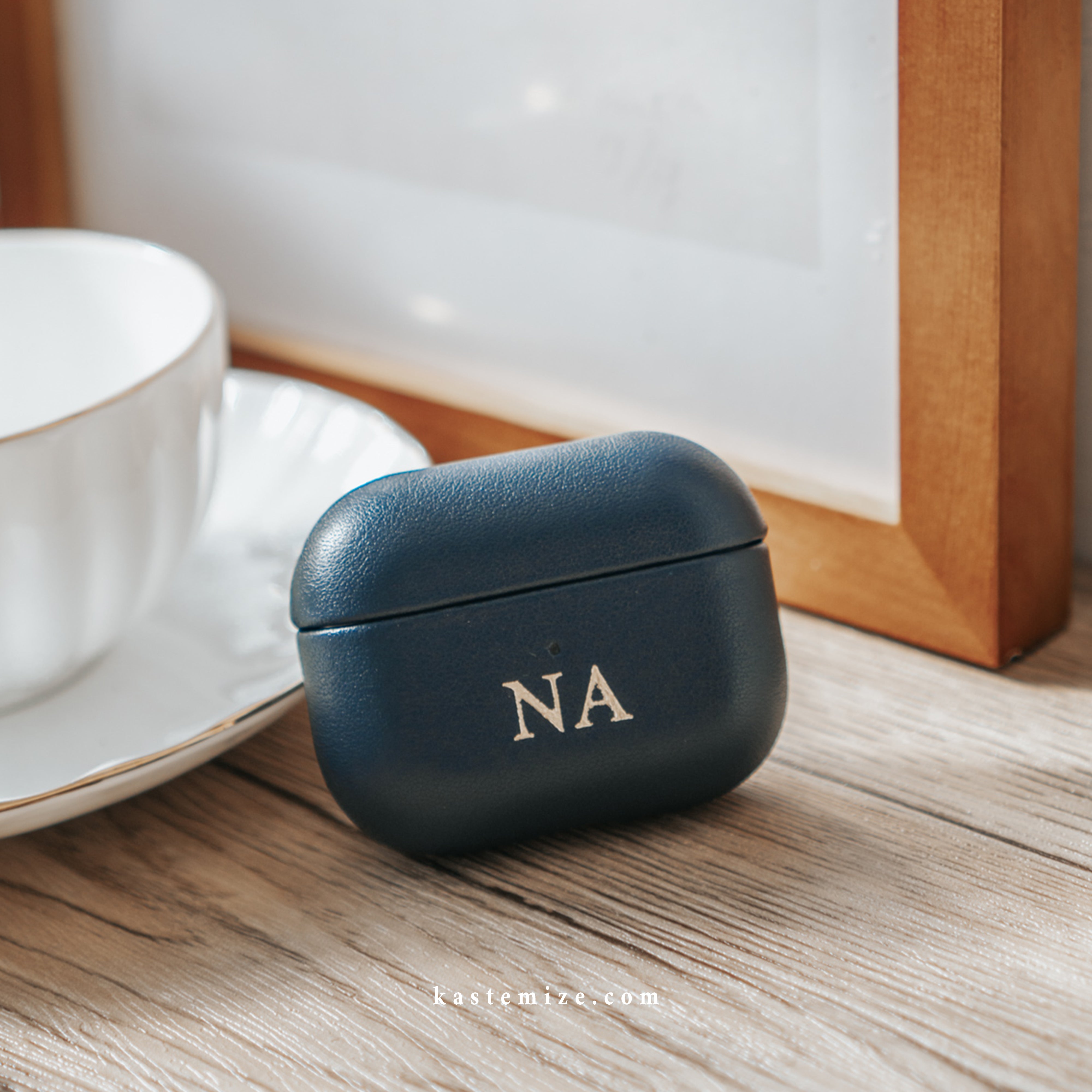 Personalised Midnight Navy Airpods Pro Case in Singapore with name engraving and customisation