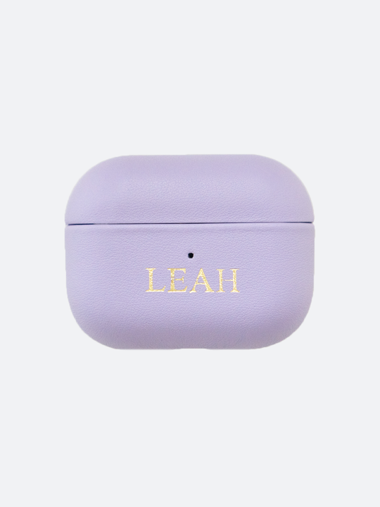 Dawson Leather Airpods Pro Case in Lilac