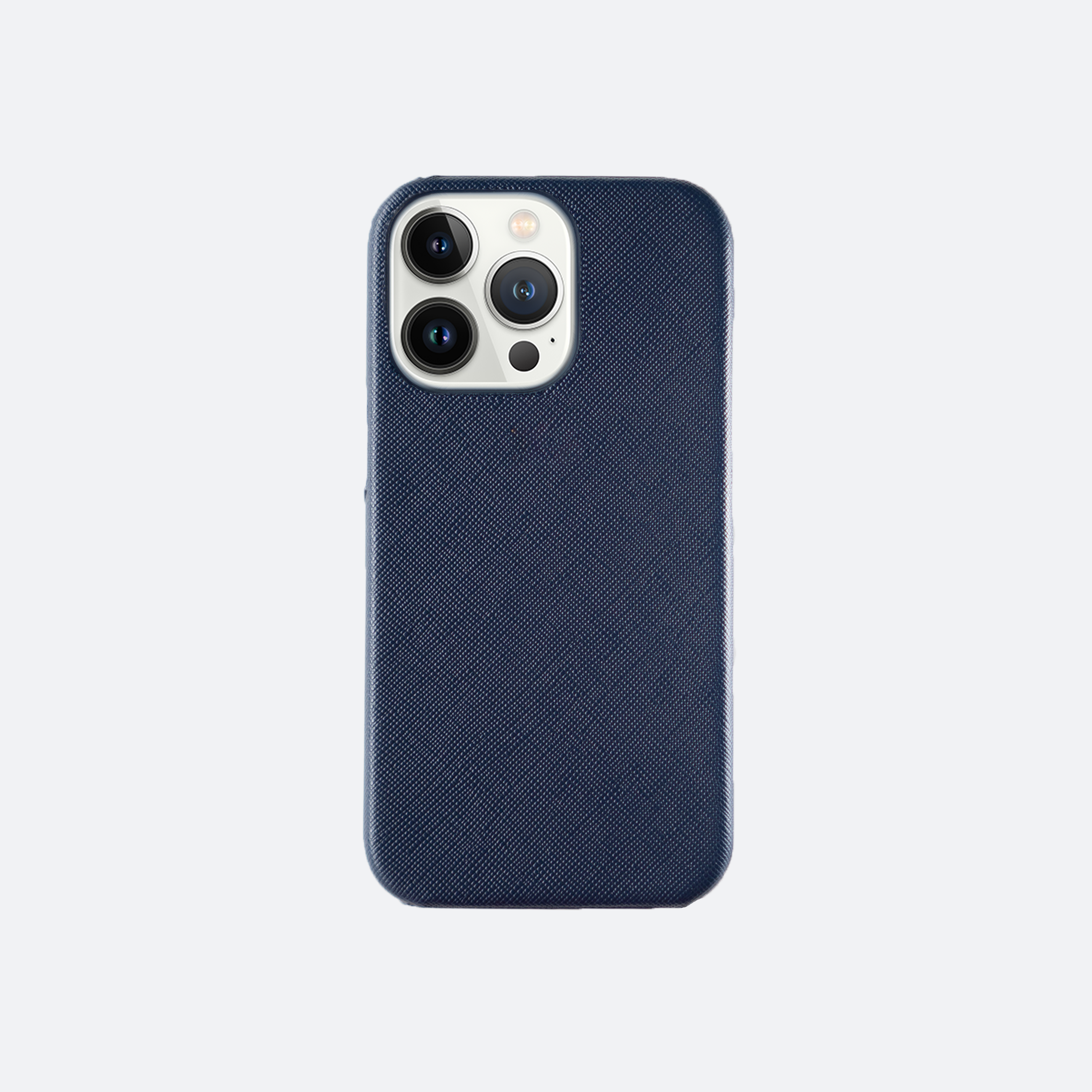 Harper Saffiano Wrap Leather iPhone 13 Pro Case in Midnight Navy - Kastemize