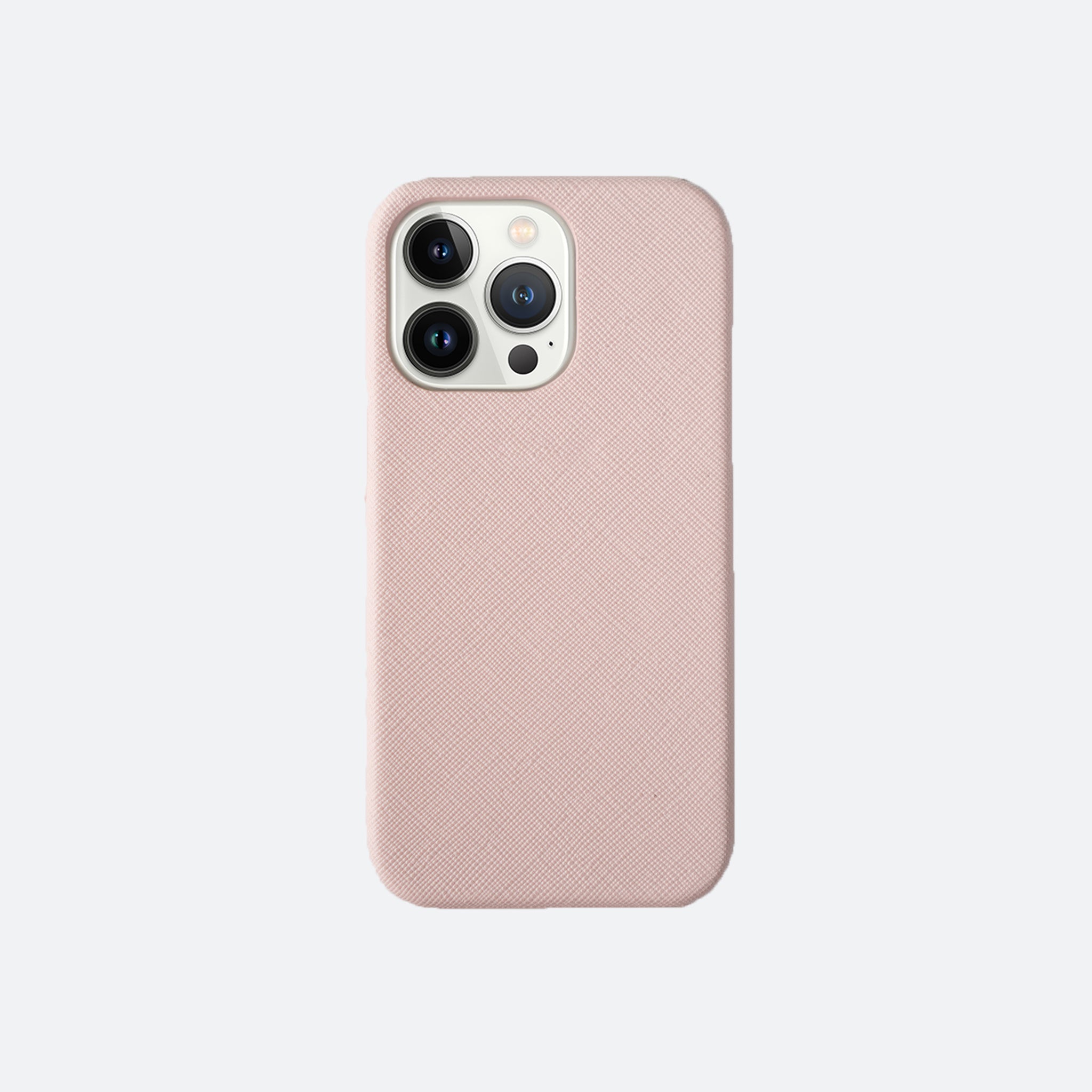Harper Saffiano Wrap Leather iPhone 13 Pro Case in Peach Pink - Kastemize