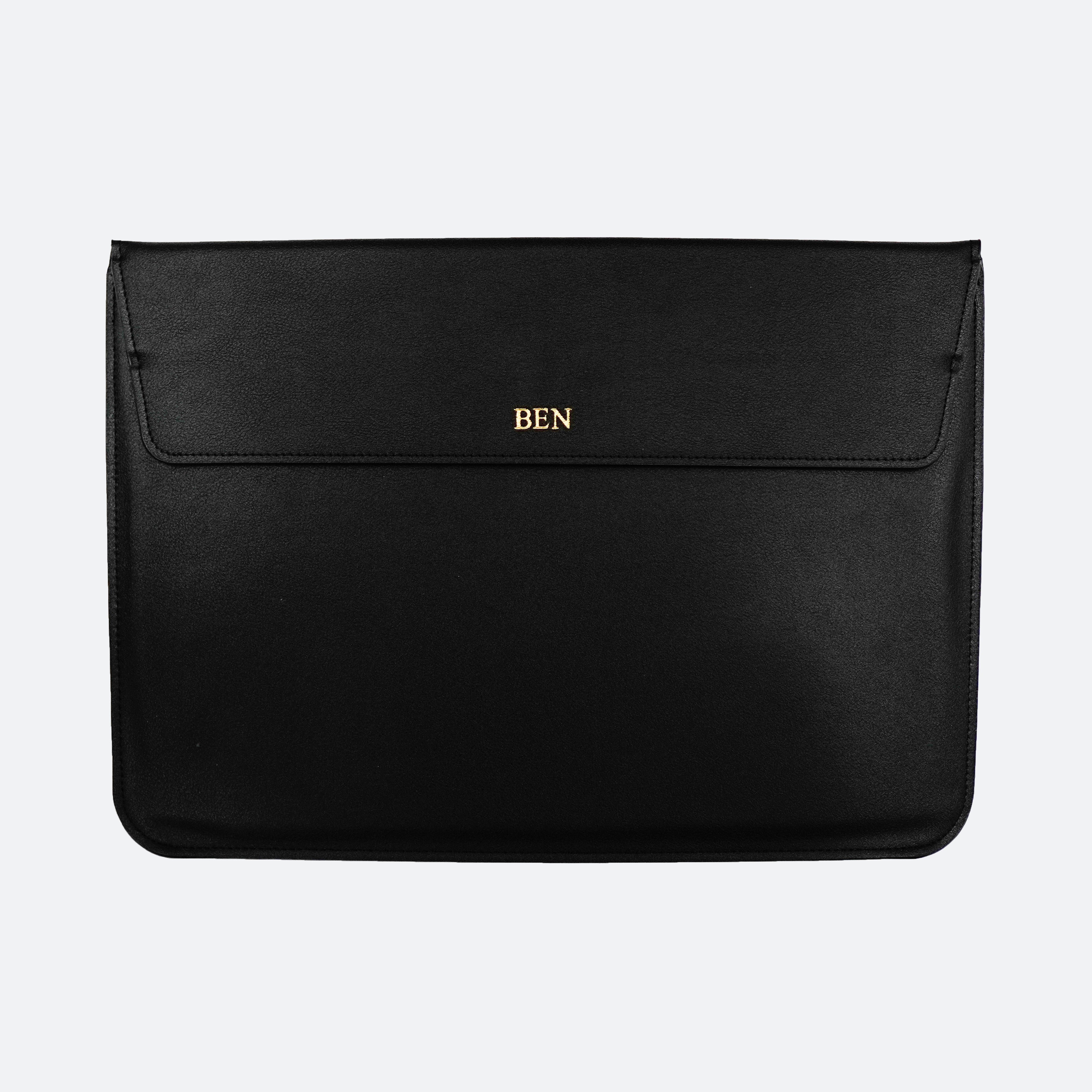 Hayden Laptop Sleeve in Black - Kastemize
